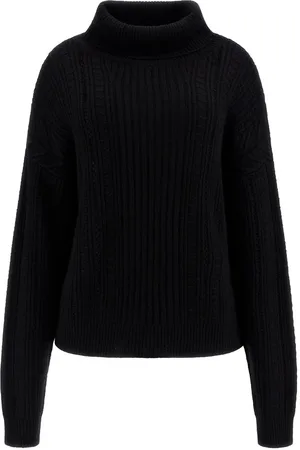 Guess Deborah Tn Ls Sweater Jblk Jet A996 W2BR46 Z2WJ0