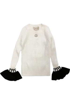 Twin-Set Maglia Bianco/nero 2722 232GJ3721