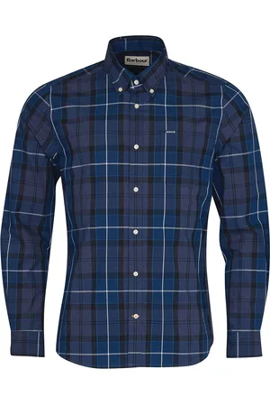 Barbour Camicia Quadri Bl53 Blu MSH5075