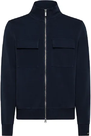 sun68 Full Zip Formal Pocket On C.c.e. 07 Navy Blue F32126
