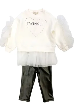 Twin-Set Completo 2 Pz. Bianco/nero 2866 232GJ2174