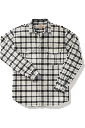 Filson Alaskan Guide Shirt 111 Cream Black FMCAM0005 W0167