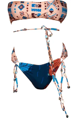 ME FUI Bikini Fascia Azzurro/pesca M22-0201X1