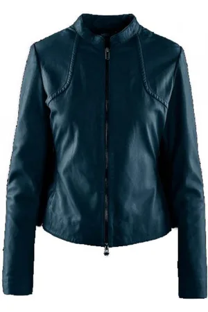 Bomboogie Giubbino Pelle Blu JWSAMAPLMU
