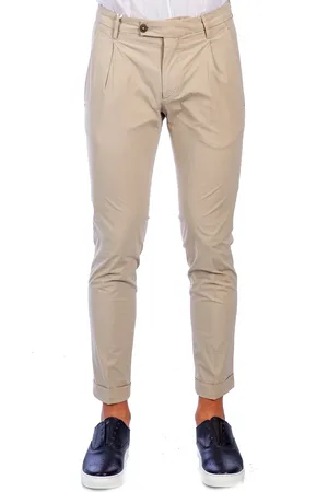 MICHAEL COAL Pantalone Capri Con Pences Unito FREDERICK 2558 BEI C