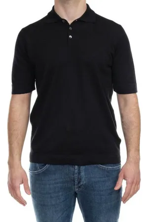 ALPHA STUDIO Polo Mezza Manica Lino Cotone AU-4281B 1123 NER