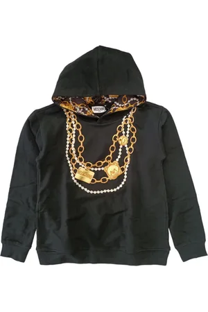 Moschino Felpa Nera C/cappuccio 60100 HDF03Y LDA16