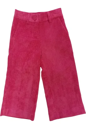 MONNALISA Pantaloni Fuxia 0098 Velluto Coste Larghe 17B407 2855