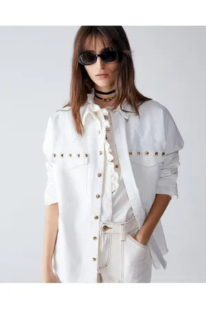 SHAFT Camicia Borchie Over Panna BI1D5MT0800