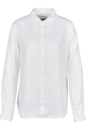 Barbour Camicia Marine Bianco LSH1315