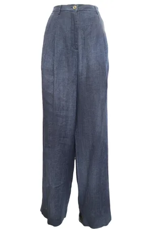 ..,MERCI Pantalone Dritto Blu P347L