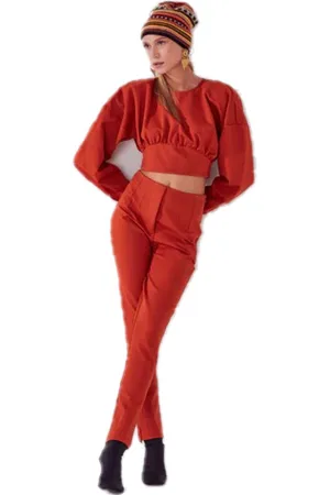 AKEP Pantalone Donna D12112-RUGGINE