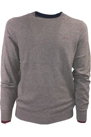 sun68 Maglia Round Double Rib Grigio Medio K43106