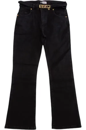 Pinko Denim Nero C/cintura Logata Oro F4PIJGDP001