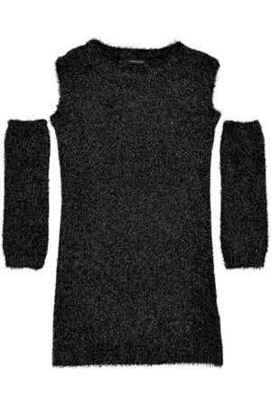 MONNALISA Abito Nero 050 Lurex 49D910 4087