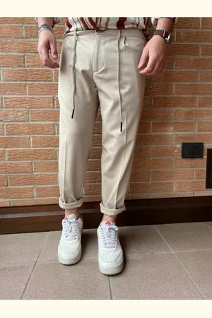 WHY NOT BRAND Pantalone Uomo PA6 BEIGE