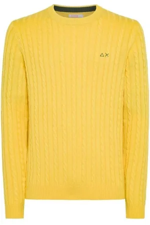 sun68 Maglione Round Giallo K43141