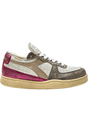 Diadora Mi Basket Row Cut Metal Bianco/fucsia 201.180207