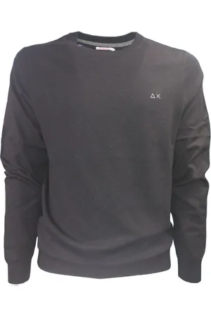sun68 Maglia Round Solid Nero K43101