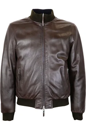 THE JACK LEATHERS Giacca Reversibile Marrone DEREK SEAMLESS