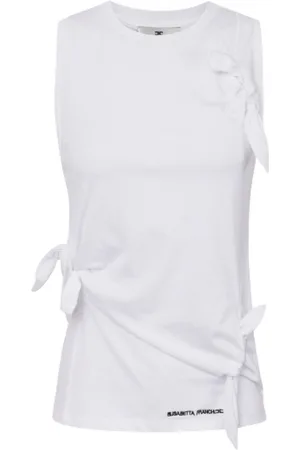 Elisabetta Franchi Canotte e top donna - canottiera - bianco