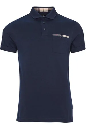 Barbour Polo Blu Corpatch MML1071