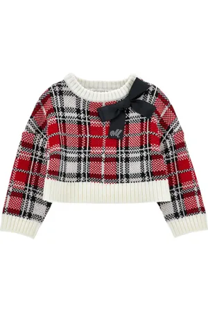 MONNALISA Maglione Tartan Rosso 4301 19D641 4091