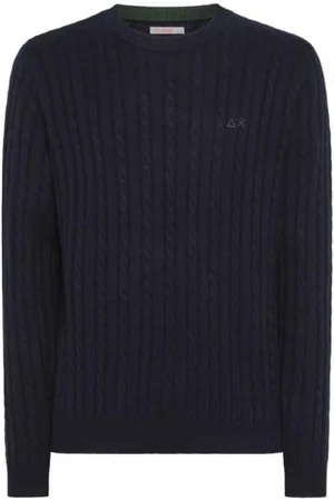 sun68 Maglione Round Navy Blue K43141