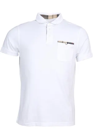 Barbour Polo Bianca Corpatch MML1071