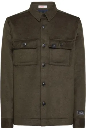 sun68 Camicia Con Tasche Verde Militare S43108