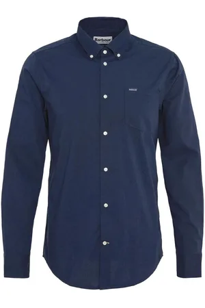 Barbour Camicia Navy Comfort MSH5448