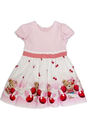 MONNALISA Abito 9990 Bia/rosa Orsi E Ciliege 31C906 3665