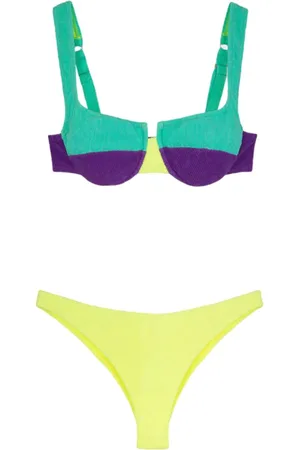 ME FUI Bikini Con Ferretto Fluo Viola/verde MF24-0211AQ
