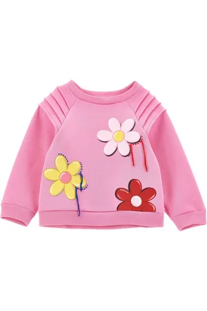 MONNALISA Felpa Rosa/fuxia C/fiori 0093 19D628 4010