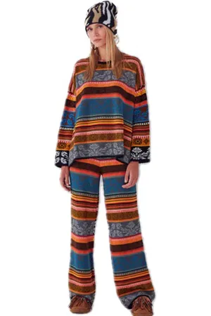 AKEP Pantalone Donna D12066-MULTICOLOR