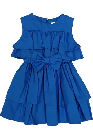 NANÁN Abito Azzurro C/balze E Fiocco E24493