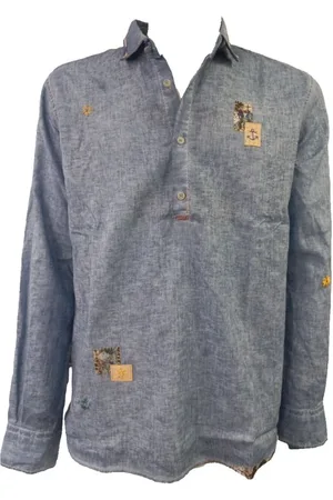 BOB der Bär Camicia Lino Denim R00404