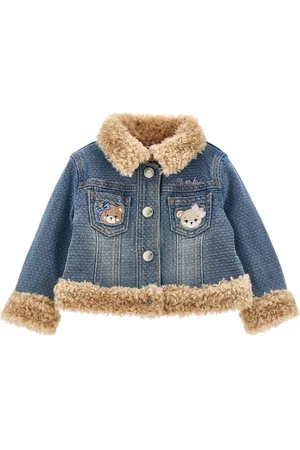 MONNALISA Giubbotto 055 Denim C/pelliccia E Orsi 39D106 4733