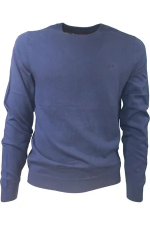 sun68 Maglia Round Solid Blu K43101