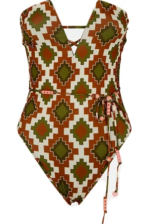 ME FUI Monokini Fantasia Verde/marrone MF23-0372X1