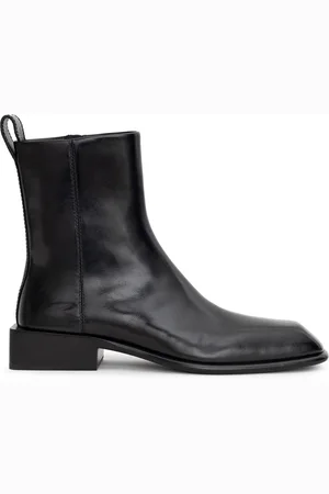 Alexander Wang Ankle Boots in Pelle Nera Throttle