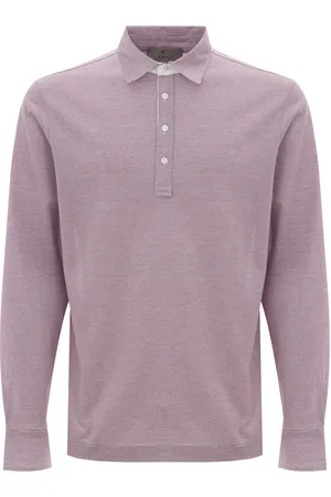 CANALI Polo Rosa a Maniche Lunghe