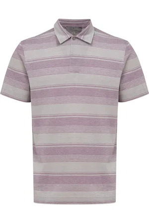 CANALI Polo a righe manica corta