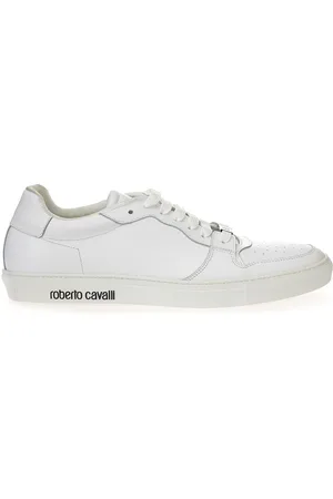 Roberto Cavalli Sneakers Bassa in Pelle Bianca