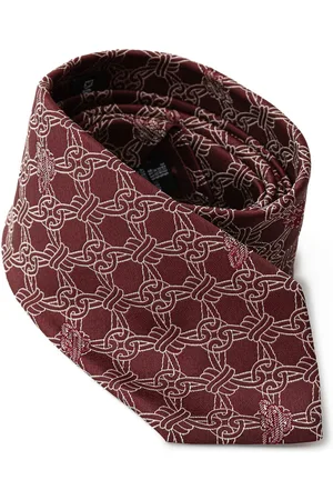 Emporio Armani Cravatta bordeaux in seta