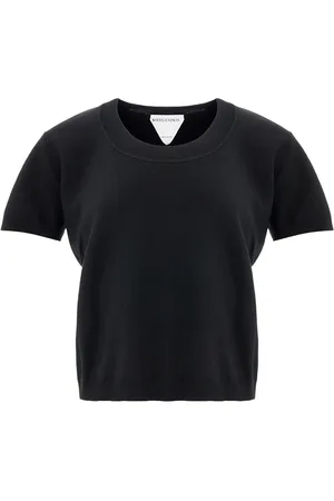 Bottega Veneta Maglia Misto Cashmere Maniche Corte