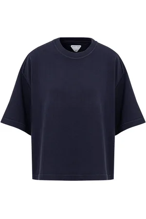 Bottega Veneta T-Shirt Cropped con Collo Squadrato