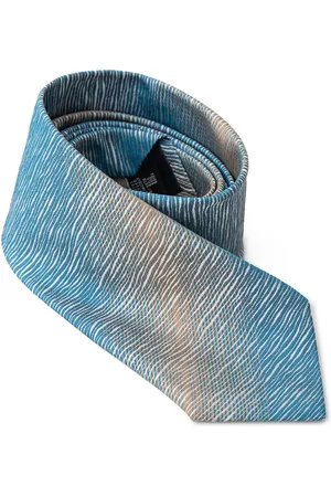 Emporio Armani Cravatta azzurra in seta