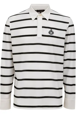 CANALI Polo manica lunga a righe
