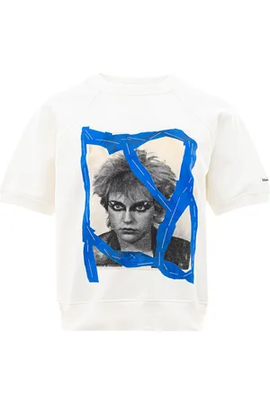 Maison Margiela Felpa Mezze Maniche con Stampa